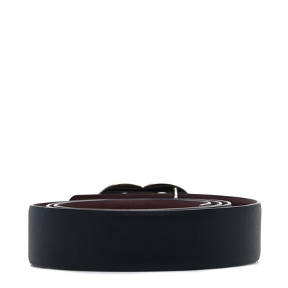 Chanel Calfskin CC Reversible Belt 90 36 Black Burgundy 2 of 5