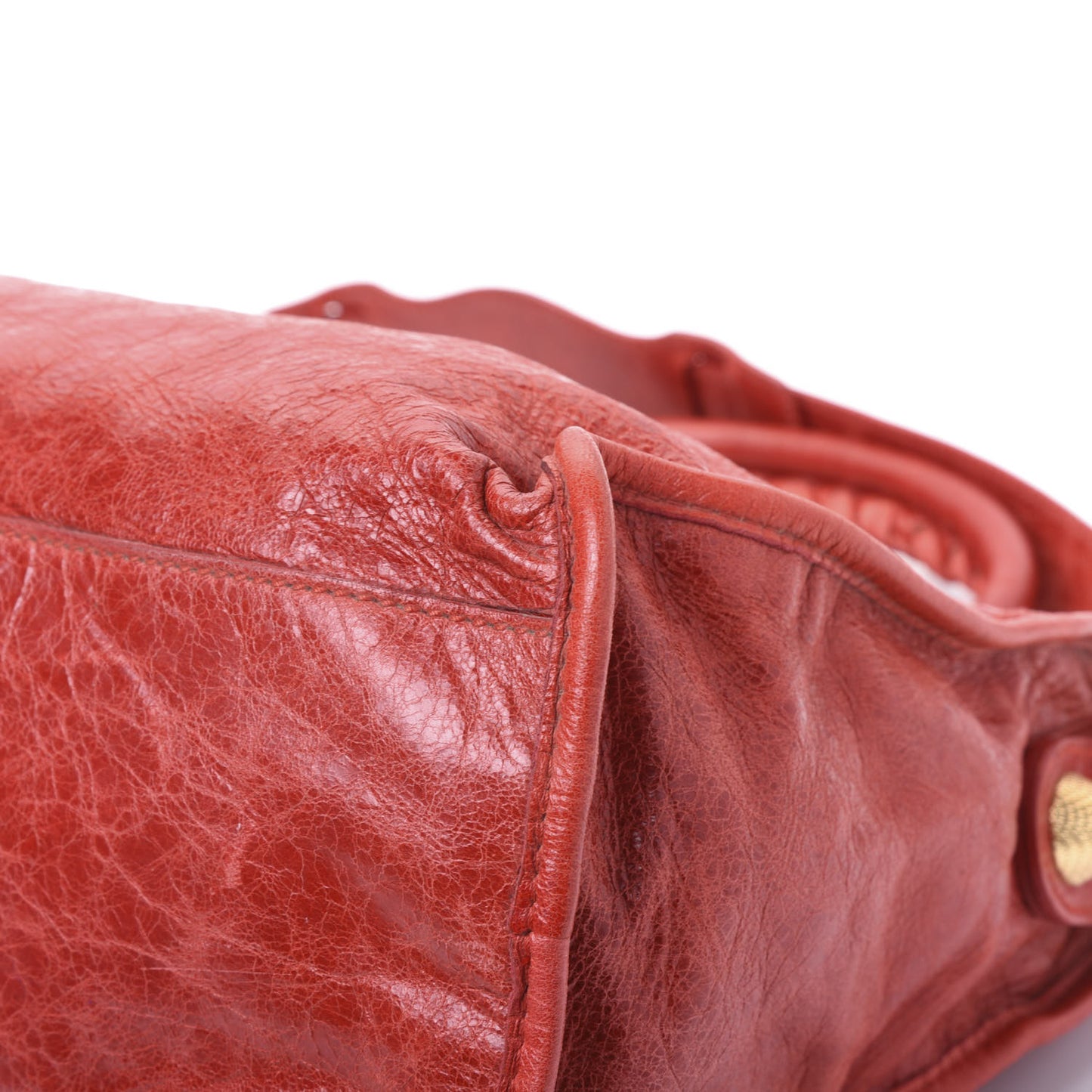 Agneau Giant 21 Gold Hardware City Rouge Coquelicot