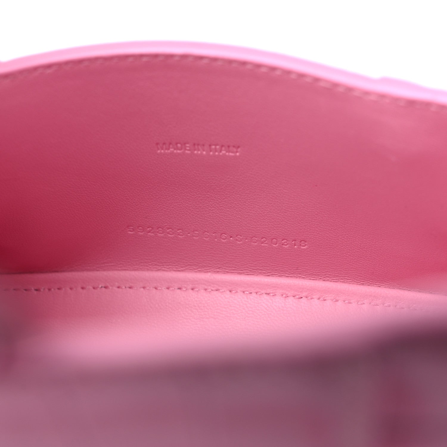 Balenciaga Shiny Calfskin Crocodile Embossed Hourglass Top Handle Bag XS Pink 7 of 9