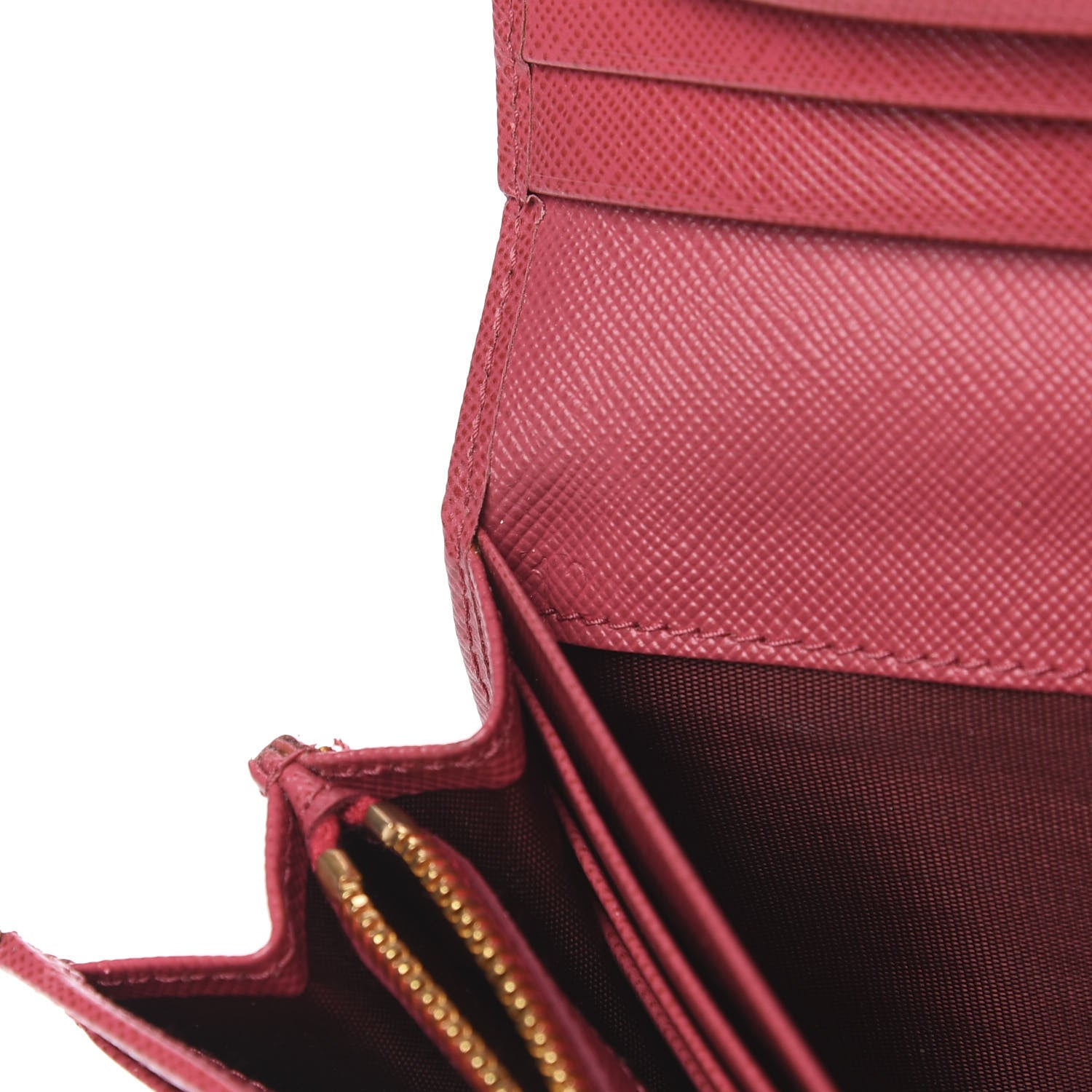 Prada Saffiano Bow Continental Wallet Peonia 7 of 8
