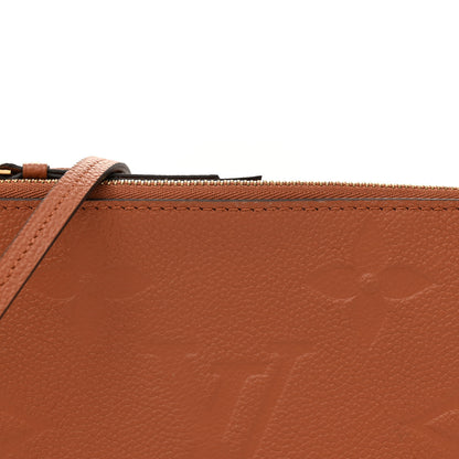 Louis Vuitton Empreinte Monogram Giant Double Zip Pochette Caramel 8 of 13