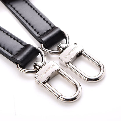 Louis Vuitton Calfskin 16mm Adjustable Shoulder Strap Black 3 of 5