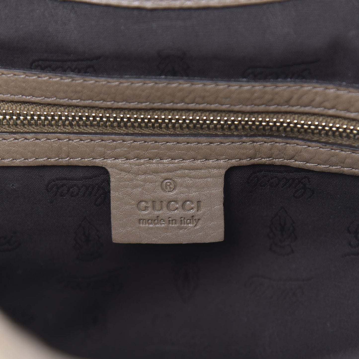 Nubuck Medium Web Heritage Shoulder Bag Taupe