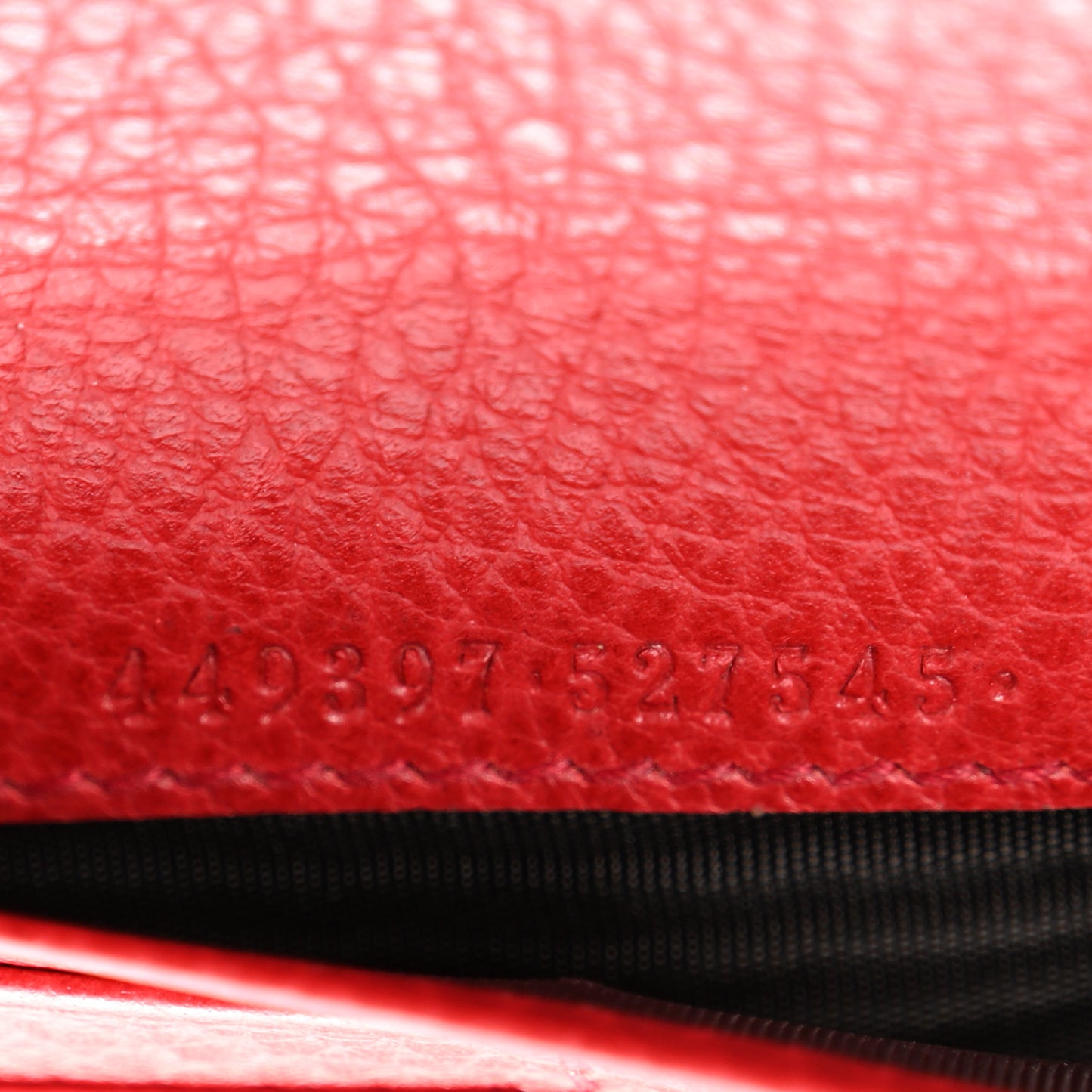 Calfskin Interlocking G French Wallet Red