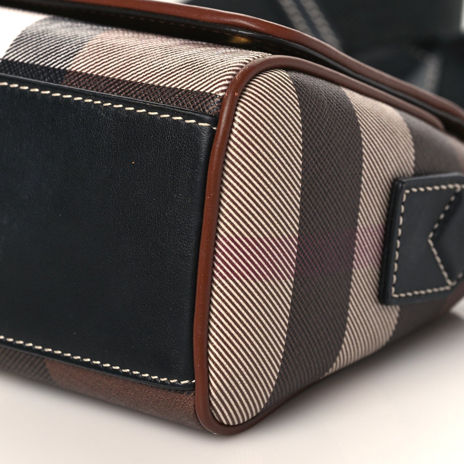 Burberry E-canvas Check Dorset Crossbody Dark Birch Brown 8 of 8