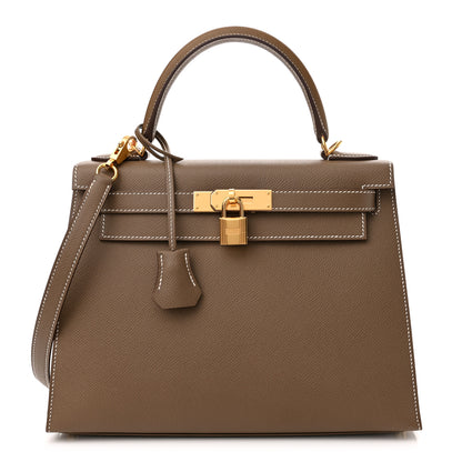 Hermes Epsom Kelly Sellier 28 Etoupe 1 of 9