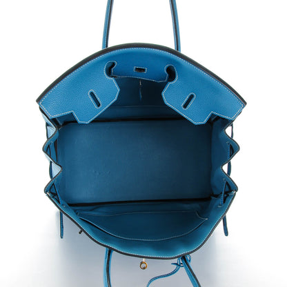 Hermes Togo Birkin 35 Blue Jean 23 of 27
