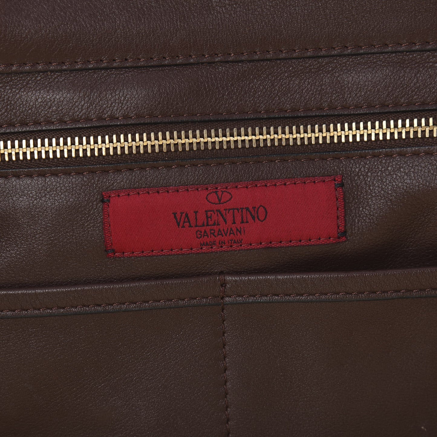 Vitello Medium Rockstud Tote Cacao