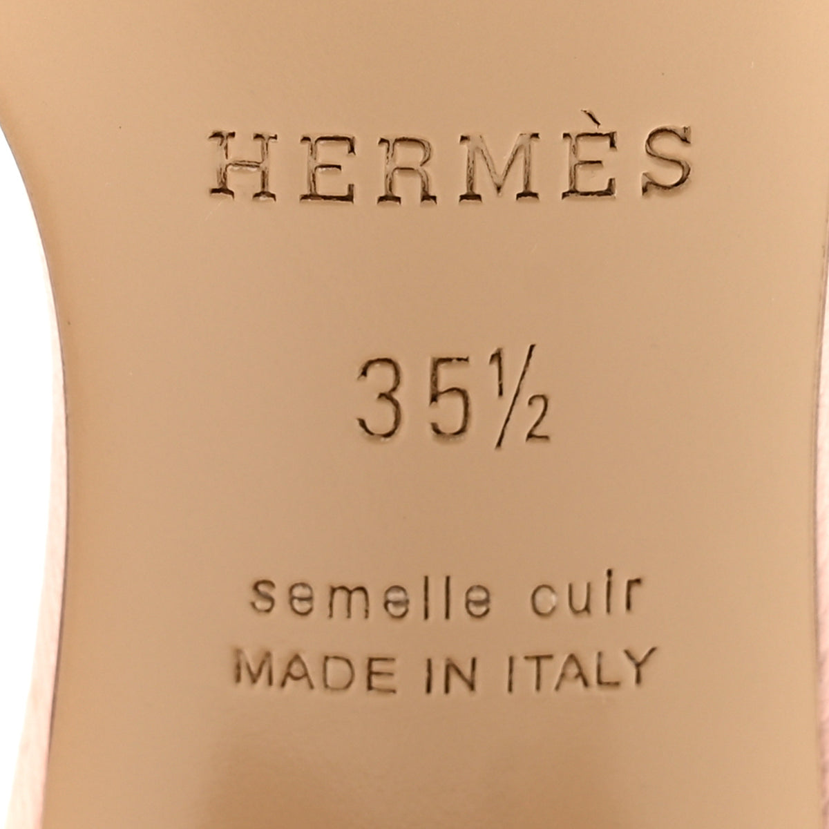 Hermes Epsom Oasis Sandals 35.5 Rose Pale 8 of 10