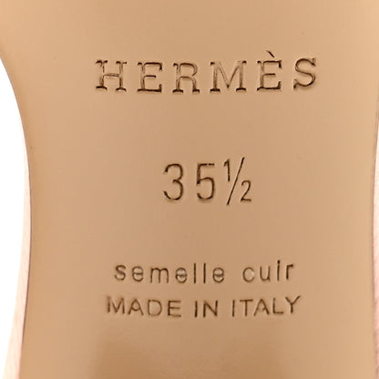 Hermes Epsom Oasis Sandals 35.5 Rose Pale 8 of 10