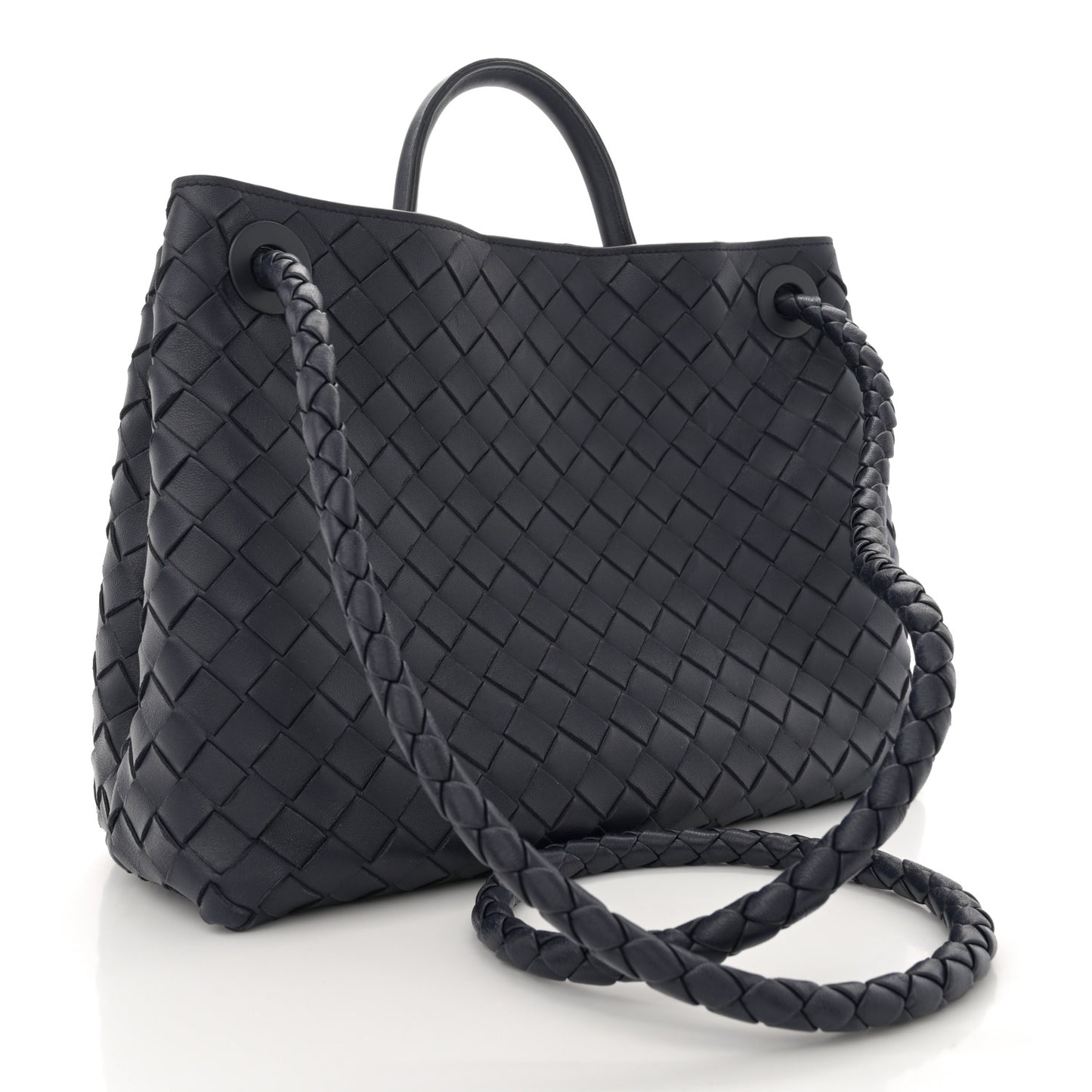 Nappa Intrecciato Medium Andiamo Shoulder Bag Space