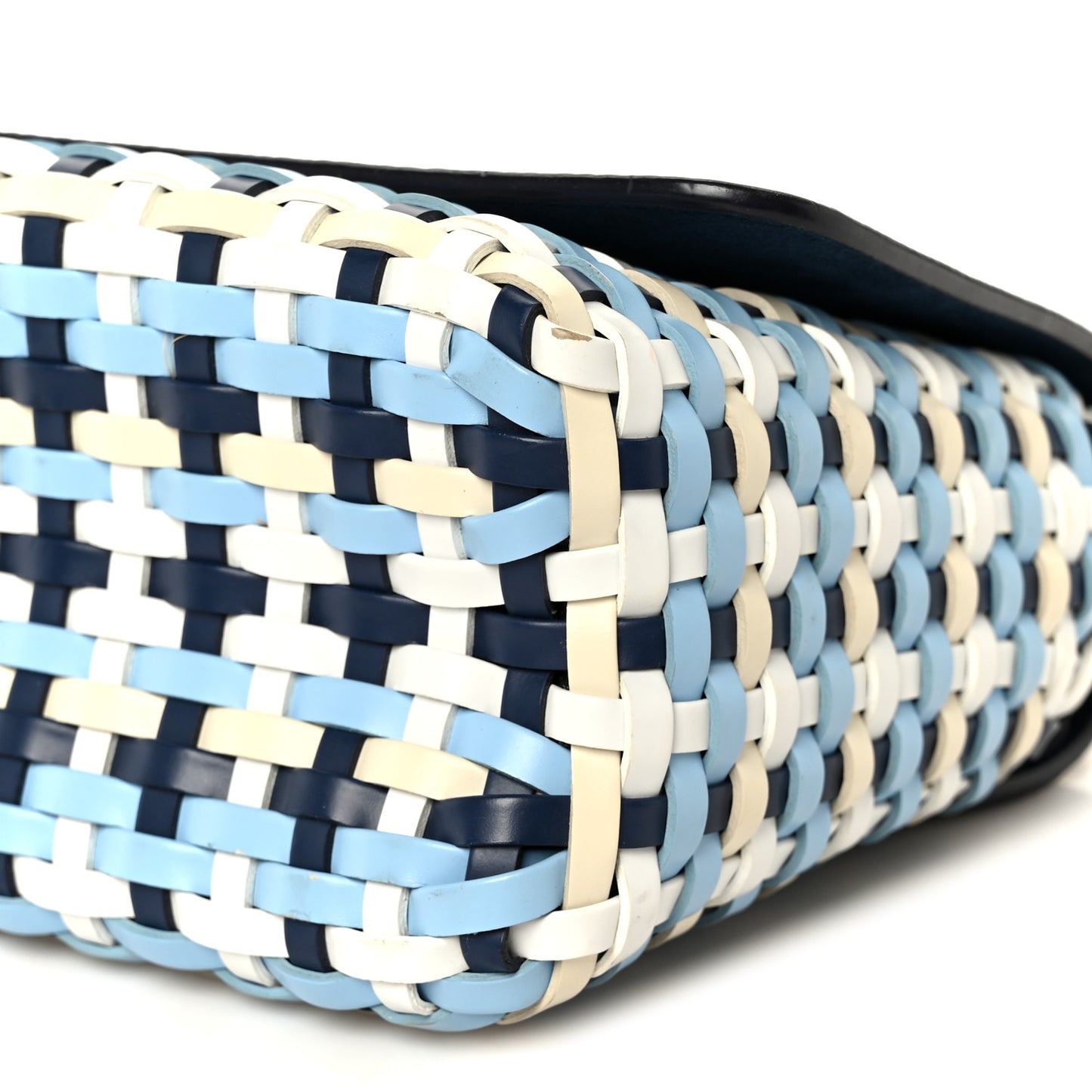 Epi Guinguette Twist Shoulder Bag MM Indigo Blue