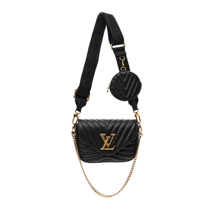 Louis Vuitton Calfskin New Wave Multi Pochette Black 1 of 8