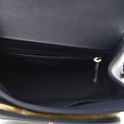 Chanel Caviar Quilted Small Business Affinity Flap Navy 5 of 10