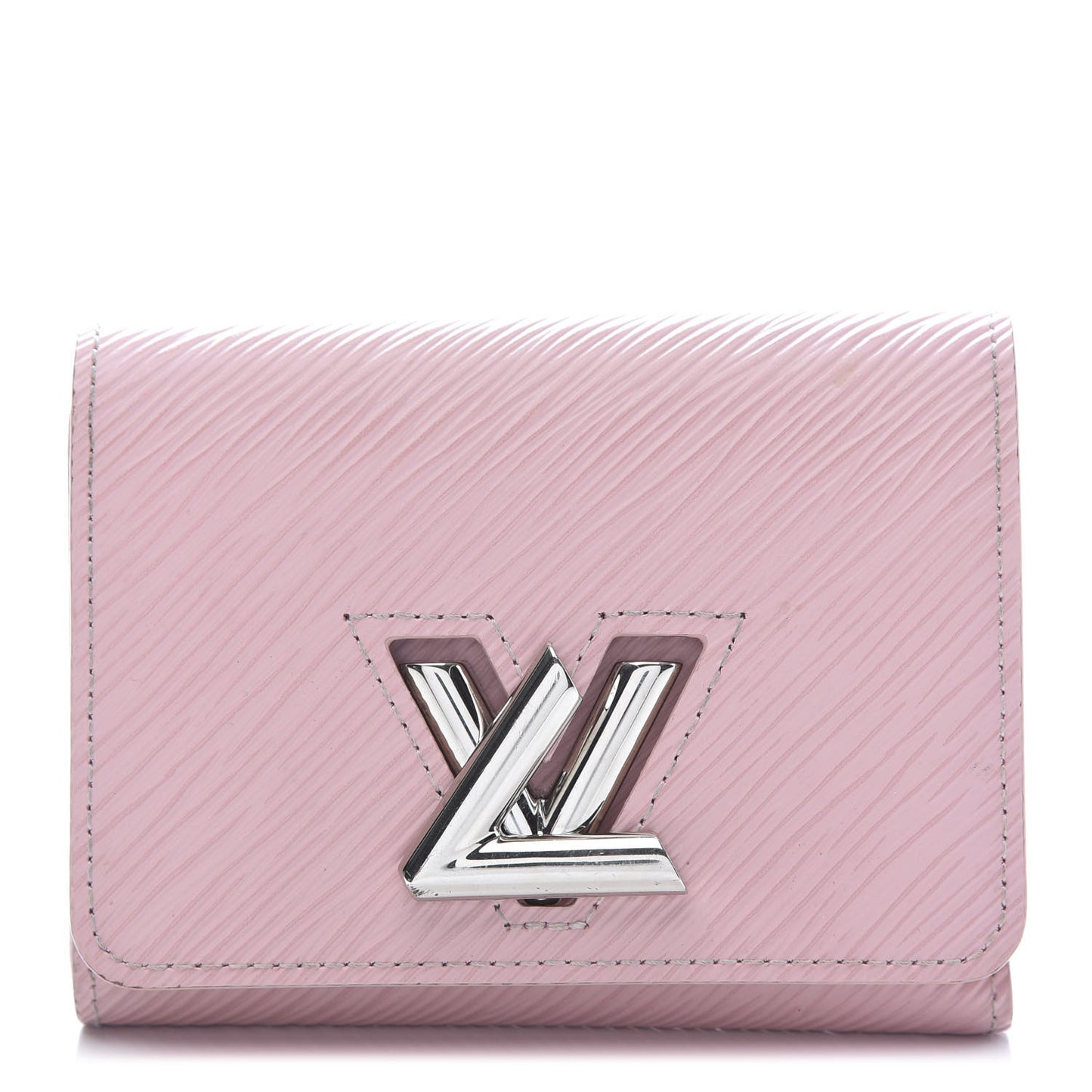 Epi Twist Compact Wallet Rose Ballerine