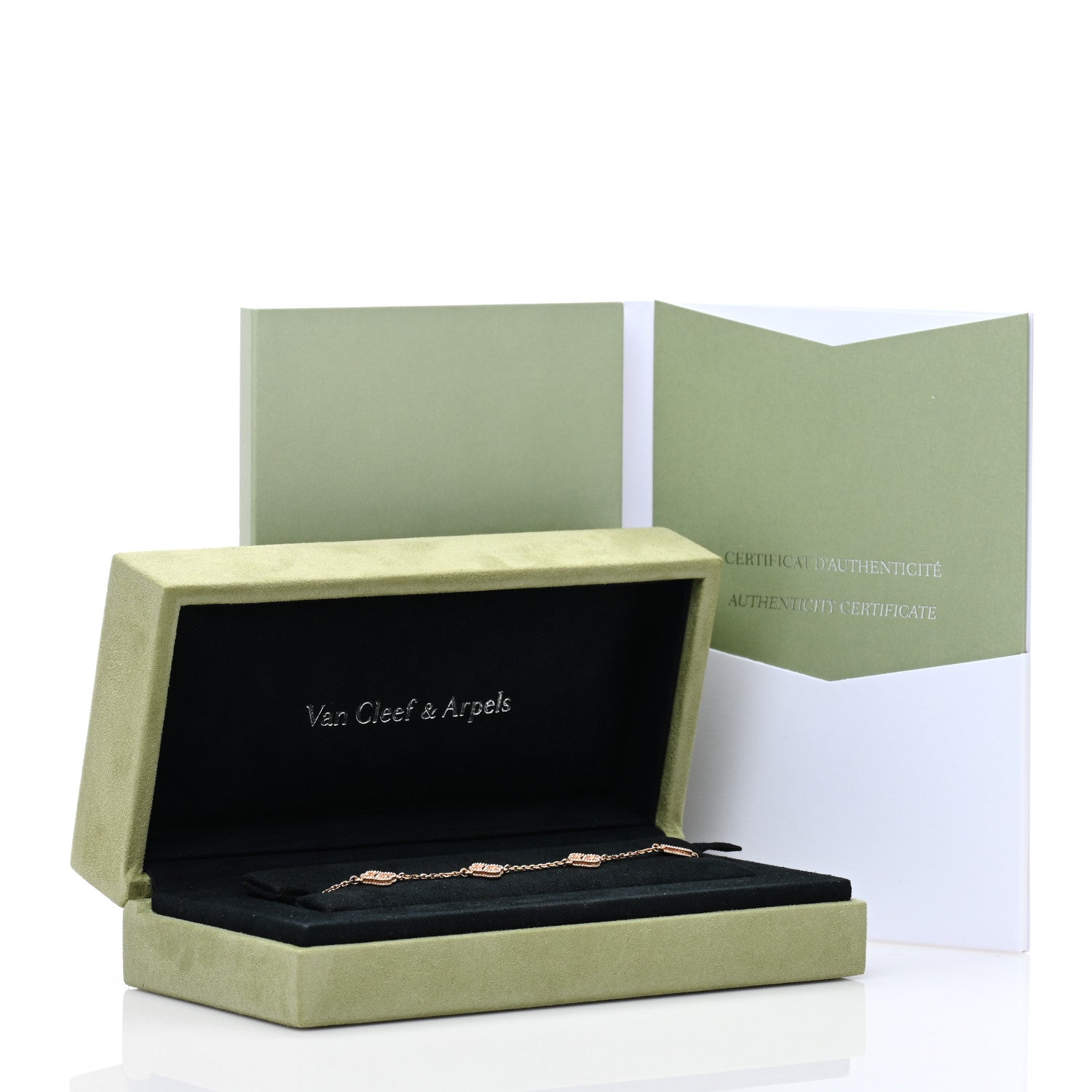 Van Cleef & Arpels 18K Rose Gold 6 Motifs Sweet Alhambra Bracelet 4 of 4