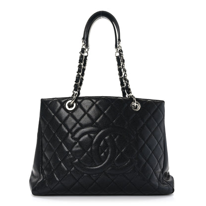 Chanel Caviar Quilted Grand Shopping Tote GST Black 1 of 11