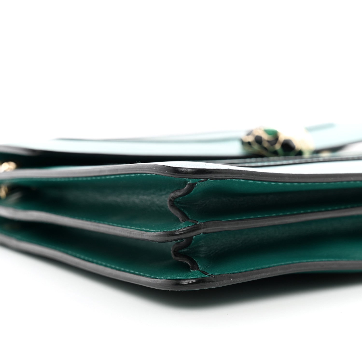 Bulgari Calfskin Serpenti Forever Shoulder Bag Emerald Green 8 of 12