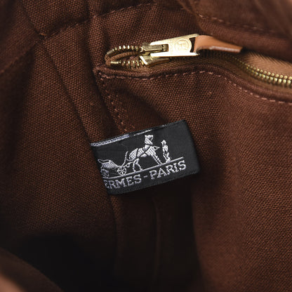 Hermes Canvas Tout Fourre PM Brown 6 of 9
