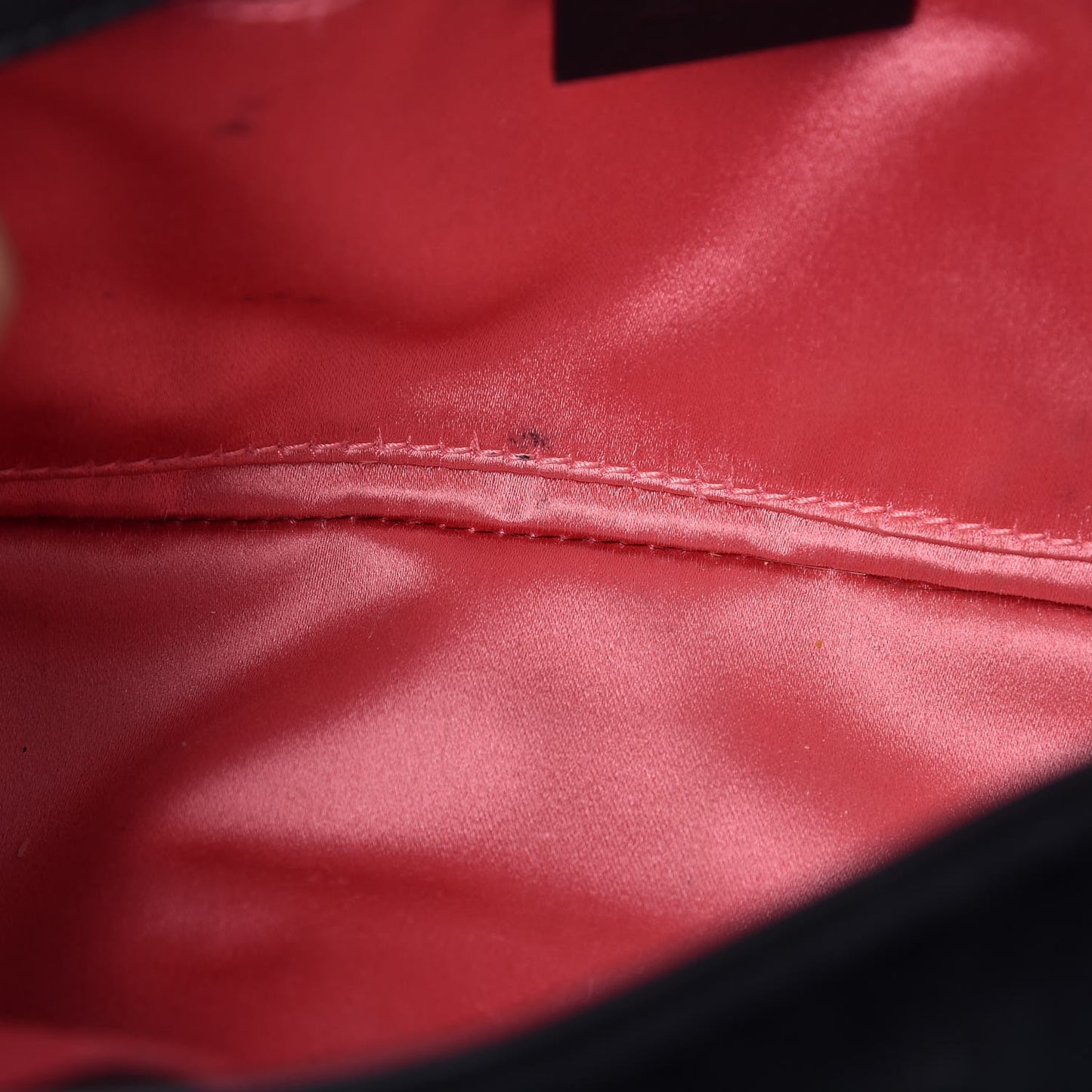 Velvet Matelasse Mini GG Marmont Shoulder Bag Black