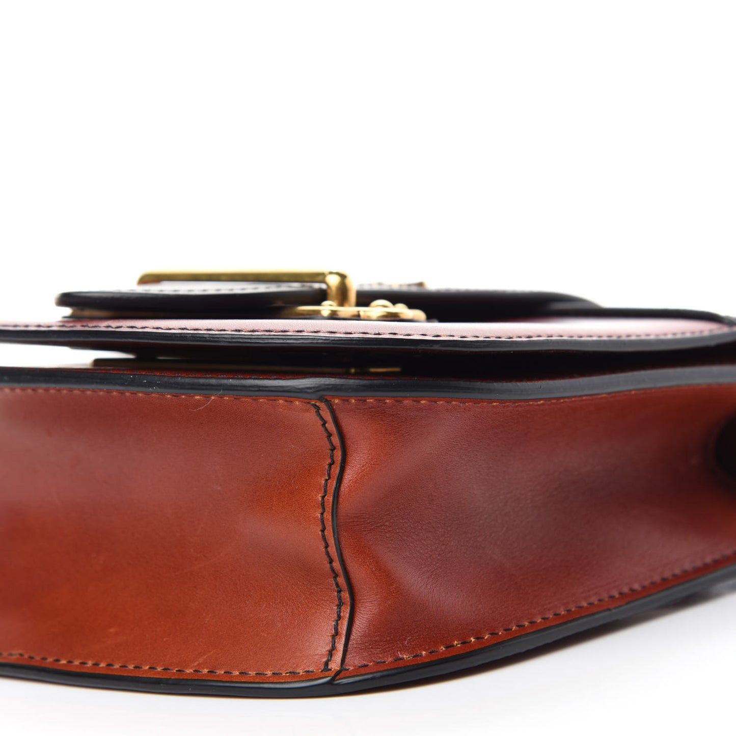 City Calf Saffiano Cahier Crossbody Bag Cotto Black