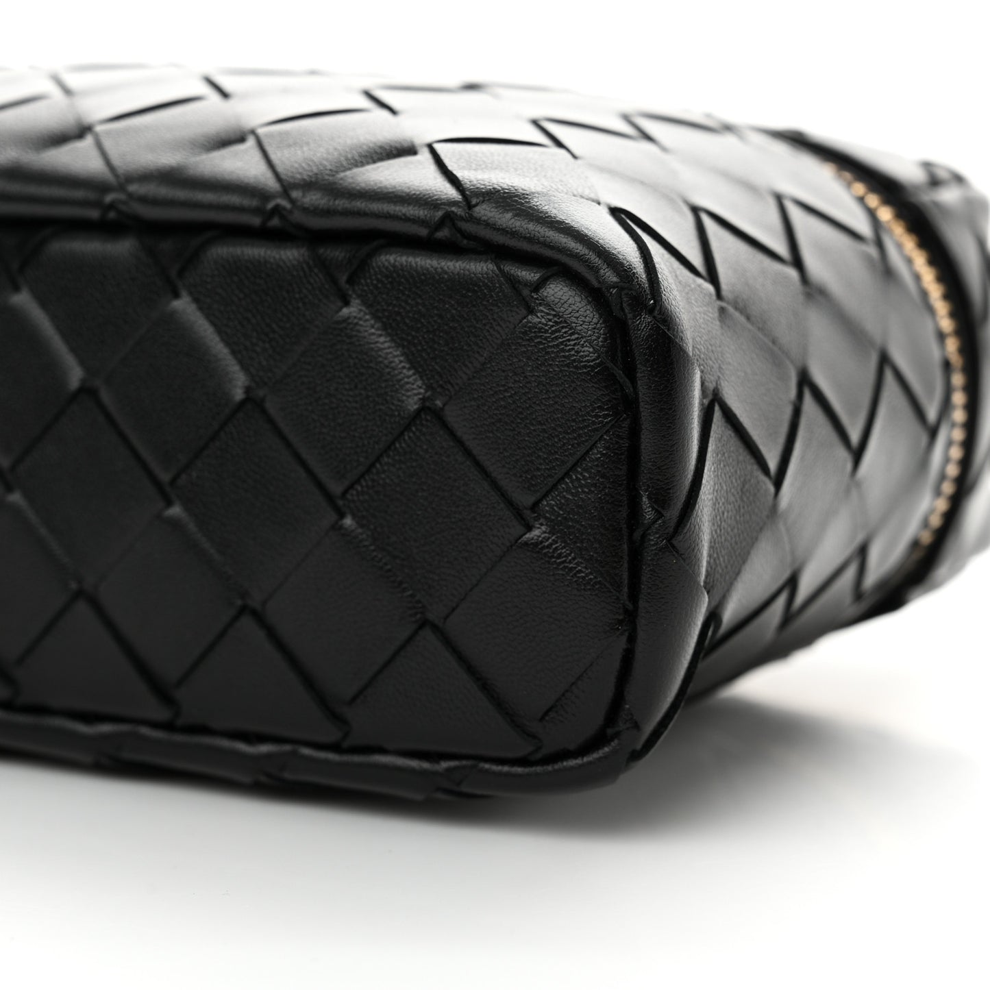 Calfskin Intrecciato Bang Bang Vanity Case Black