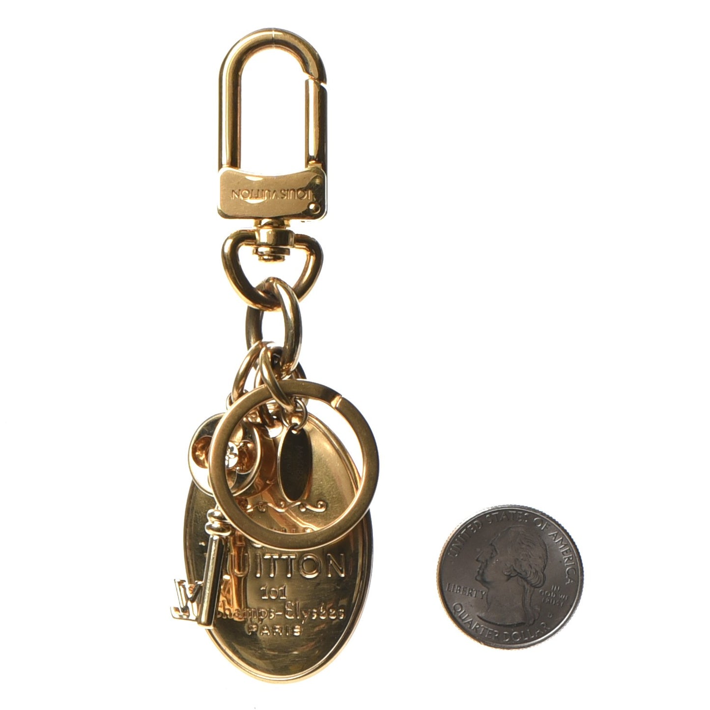 PTE Cles Maizeon Bag Charm Key Holder Gold
