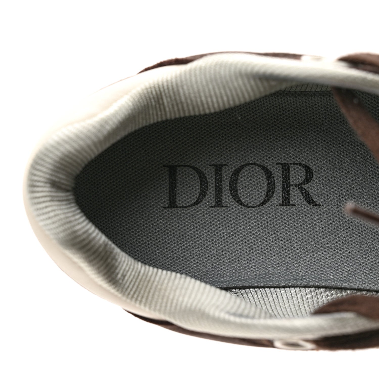 Christian Dior Nubuck Calfskin Oblique Mens B27 Low Top Sneakers 36 Brown Beige 7 of 12