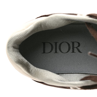 Christian Dior Nubuck Calfskin Oblique Mens B27 Low Top Sneakers 36 Brown Beige 7 of 12