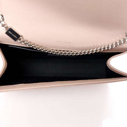 Saint Laurent Grain De Poudre Medium Monogram Kate Satchel Rose Poudre 5 of 11