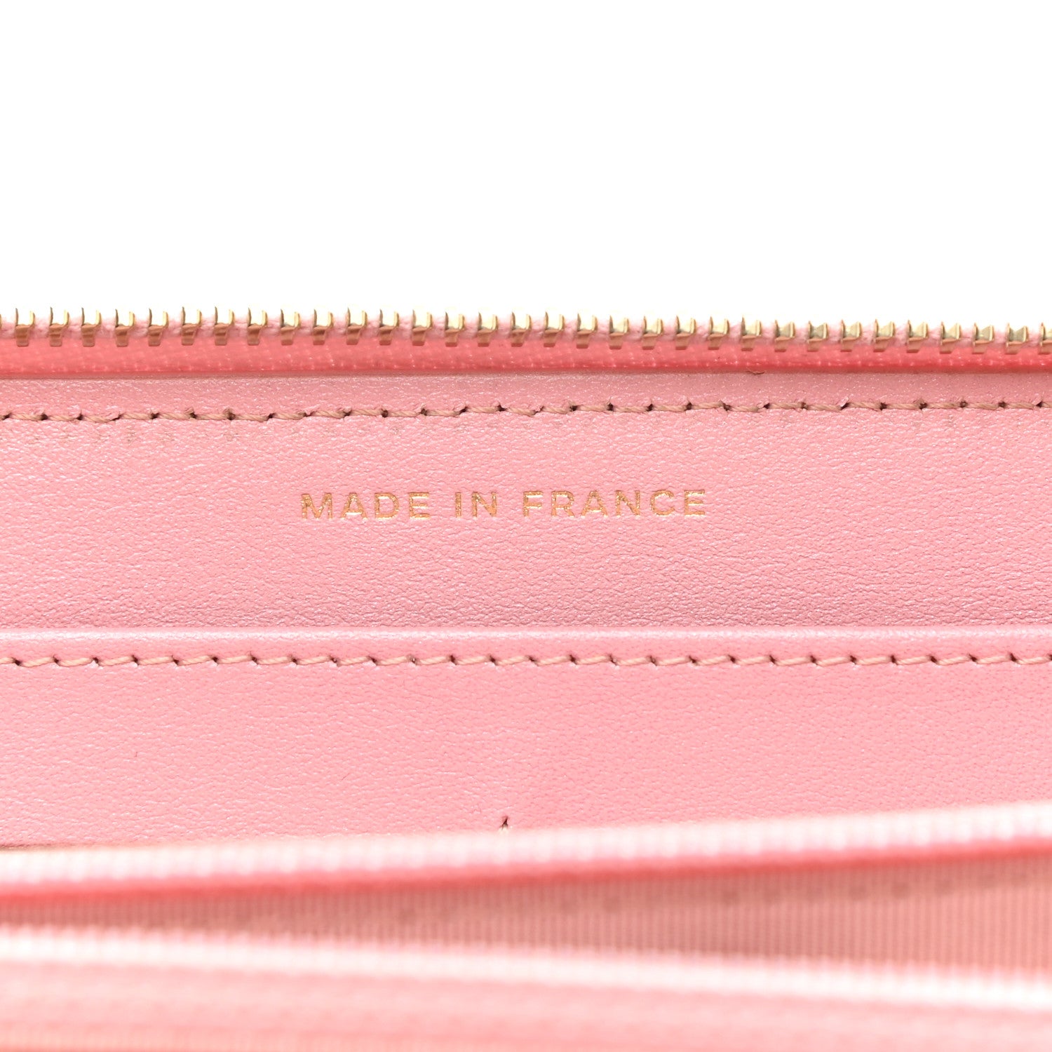 Chanel Iridescent Caviar Quilted Large Zip Around Wallet Pink 7 of 9
