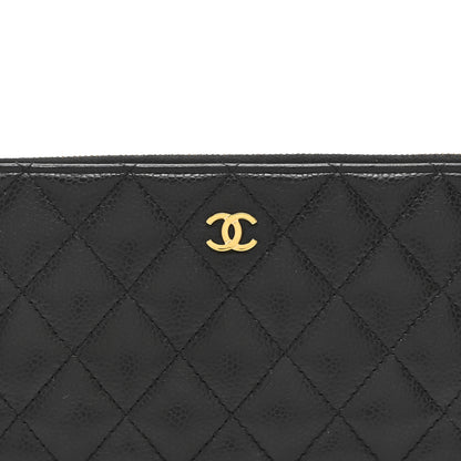 Chanel Caviar Quilted Large Gusset Zip Around Wallet Black 9 of 11