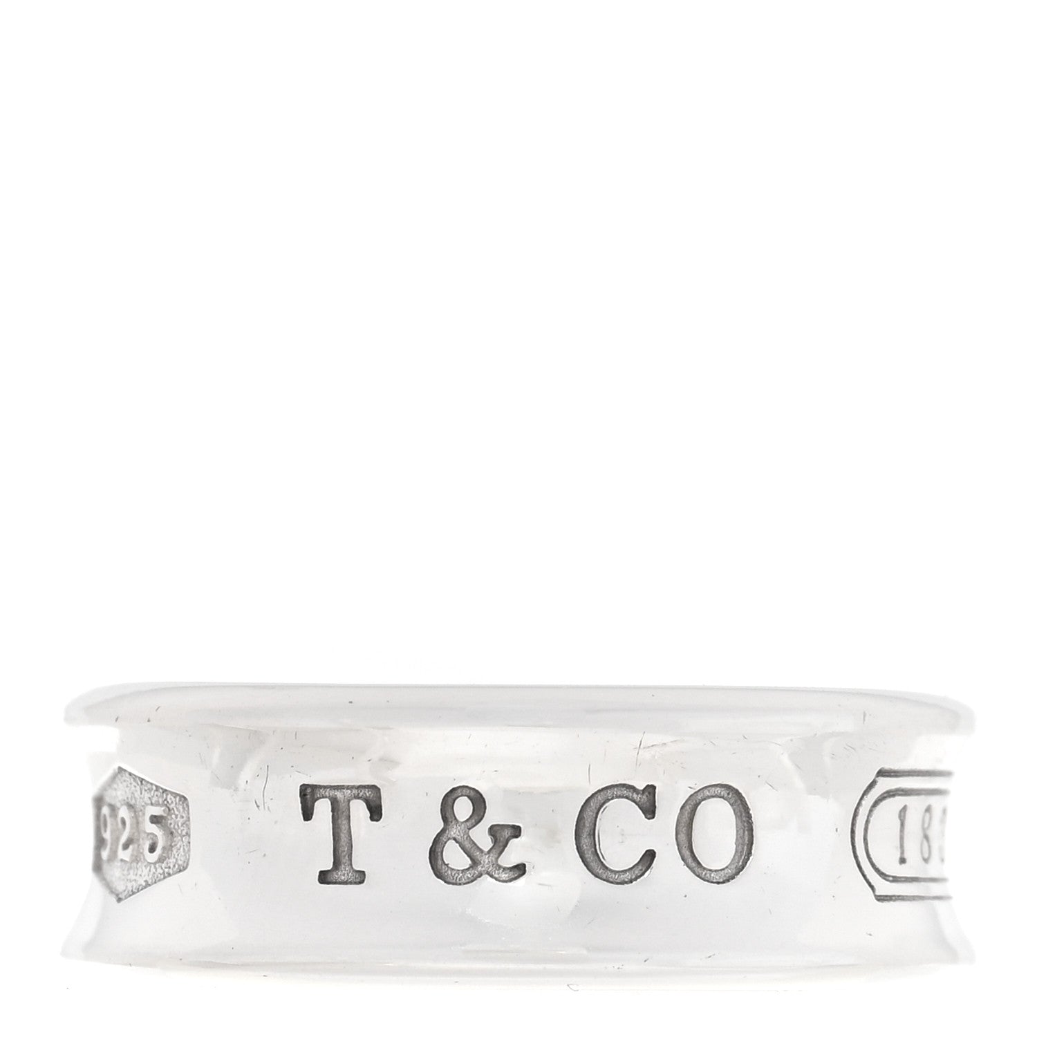 Tiffany Sterling Silver 1837 Band Ring 53 6.25 1 of 5