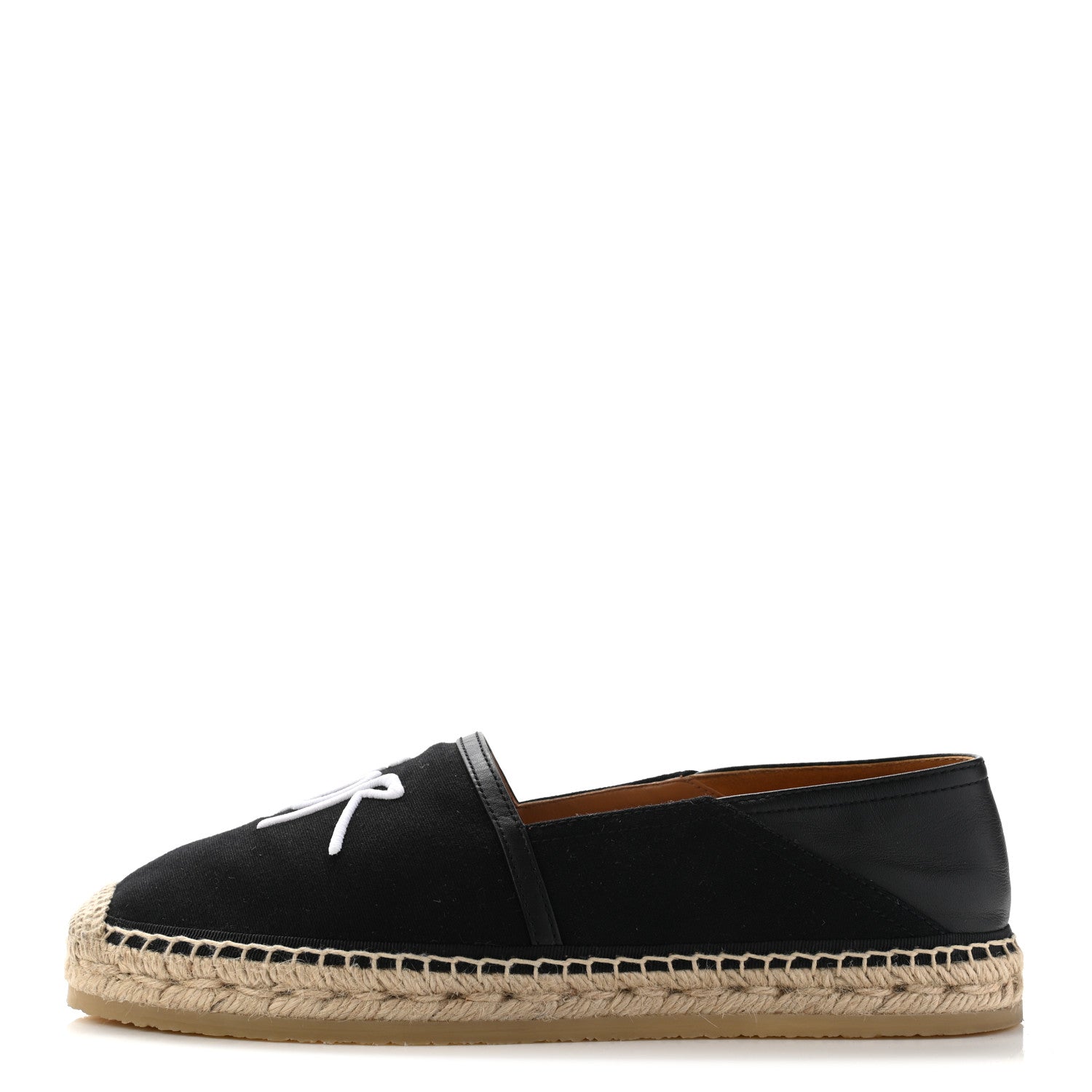 Christian Dior Canvas Lambskin Mens Logo Espadrilles 42 Black 1 of 13