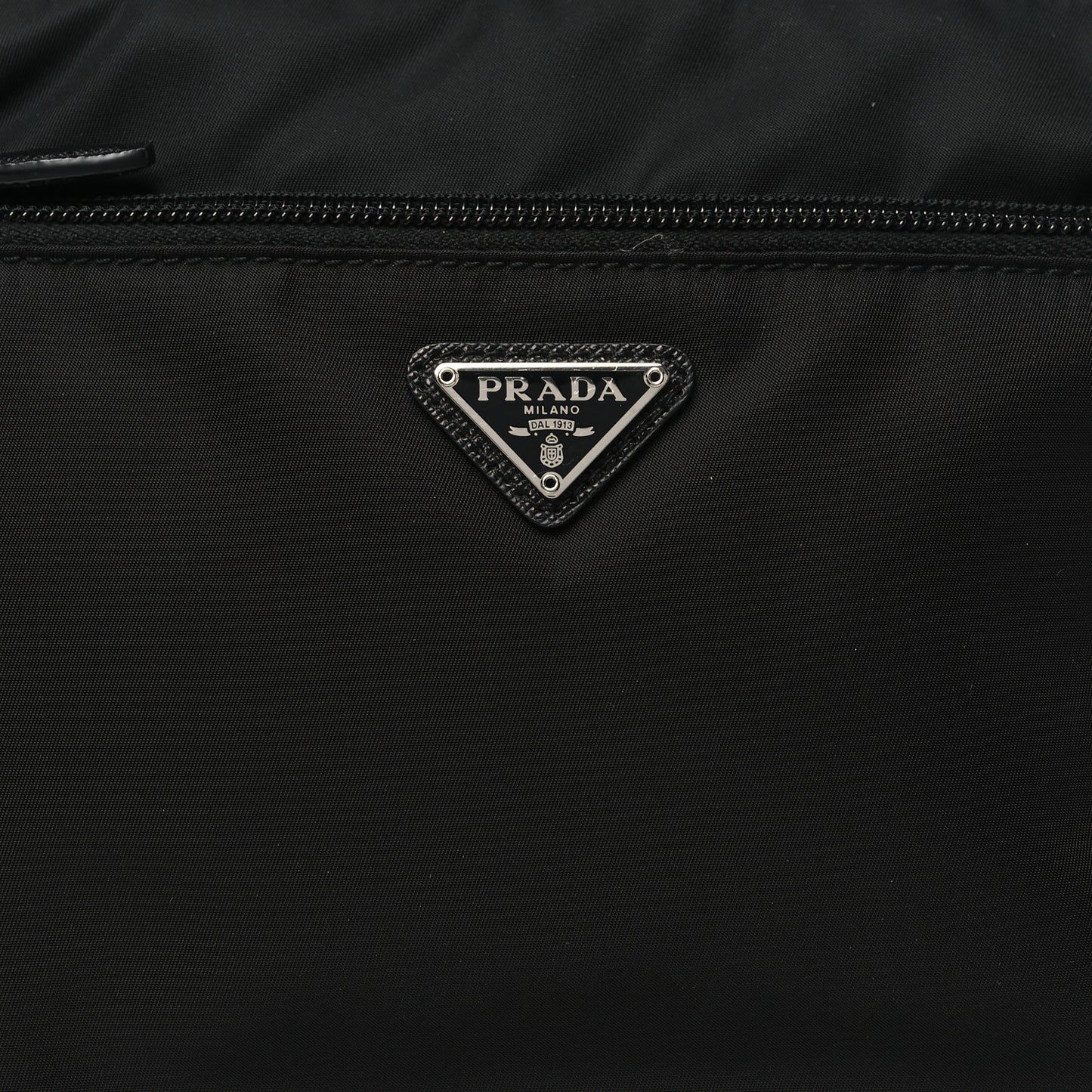 Re-Nylon Saffiano Travel Pouch Black Astrale