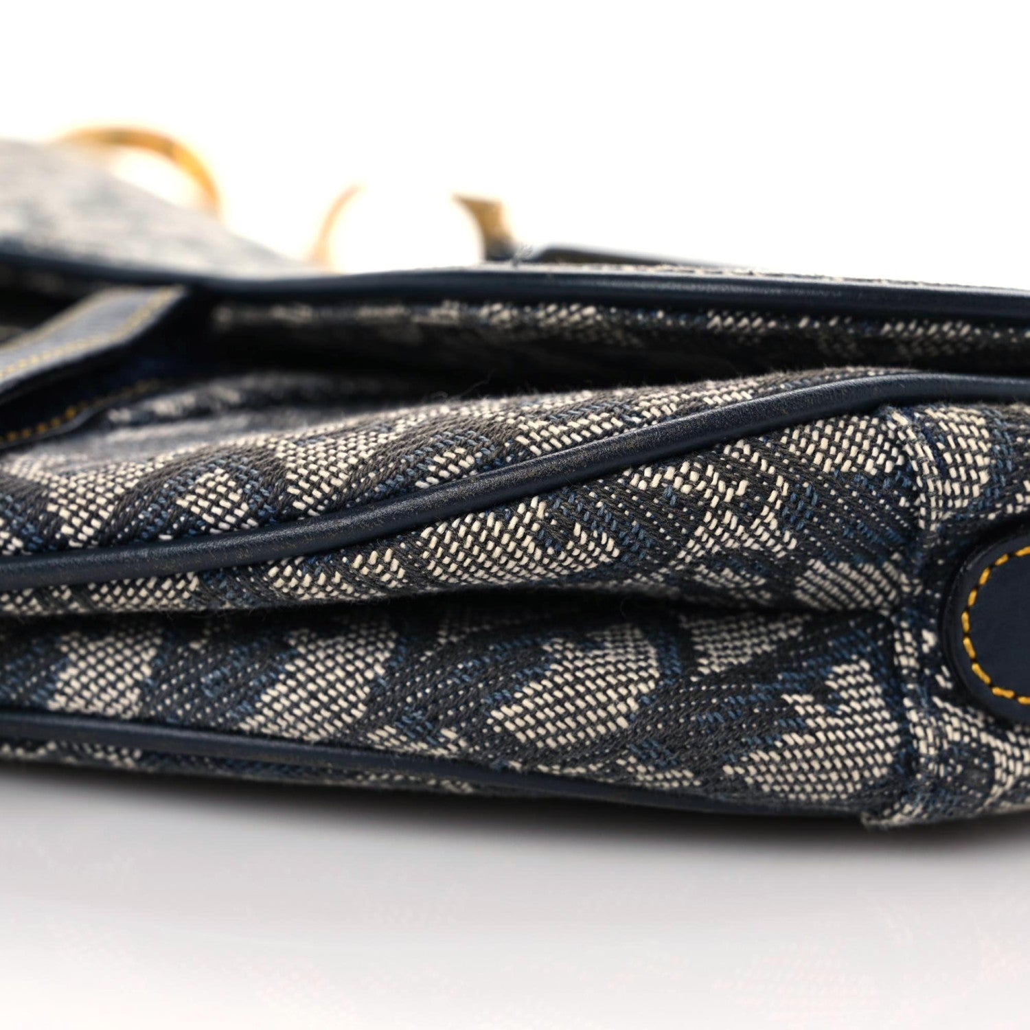 Christian Dior Monogram Saddle Bag Blue 6 of 17