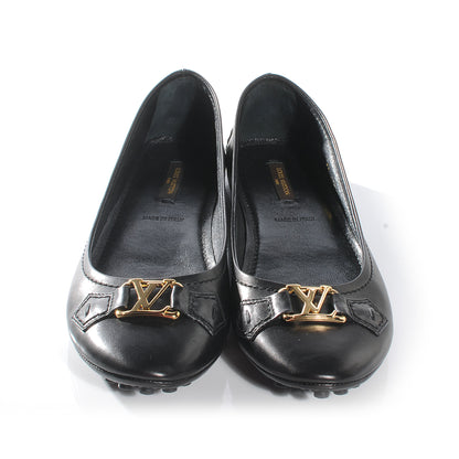 Louis Vuitton Leather Oxford Ballerina Flats Black 38.5 2 of 7