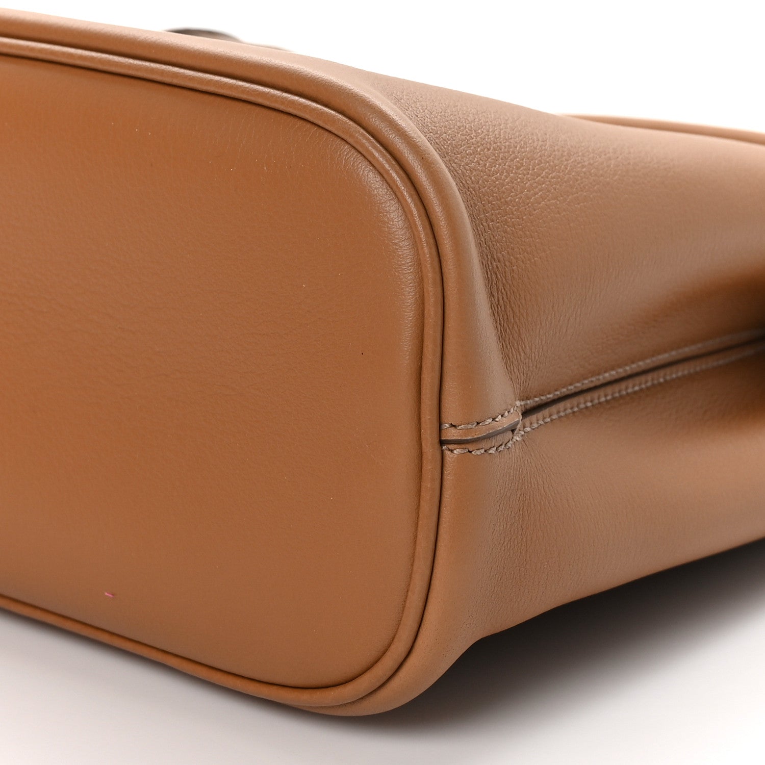 Prada Soft Grained Calfskin Vitello Daino Small Buckle Bag Caramello 10 of 11