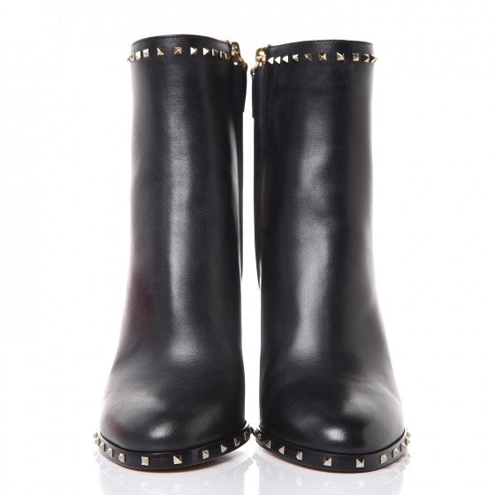 Nappa Soul Rockstud 90mm Ankle Boots 35 Black