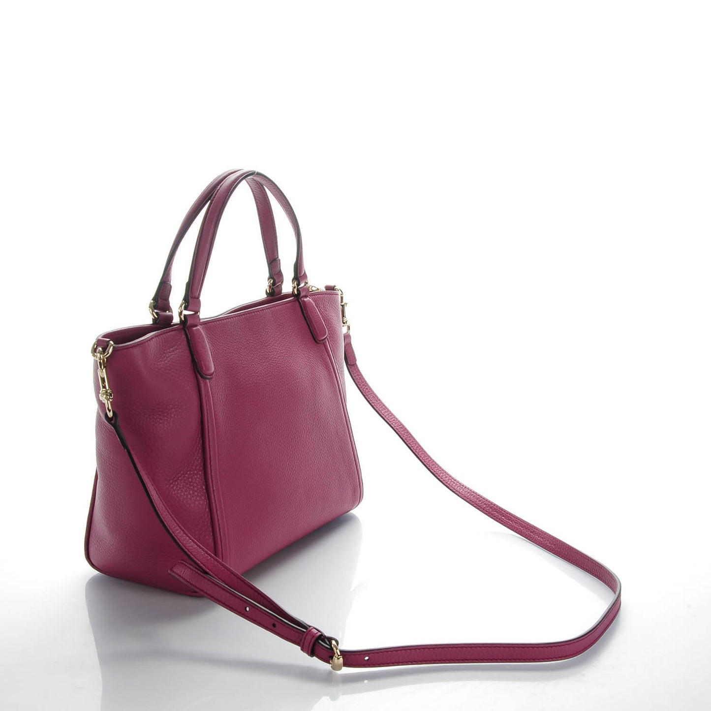 Pebbled Calfskin Small Soho Top Handle Bag Peonia Flower