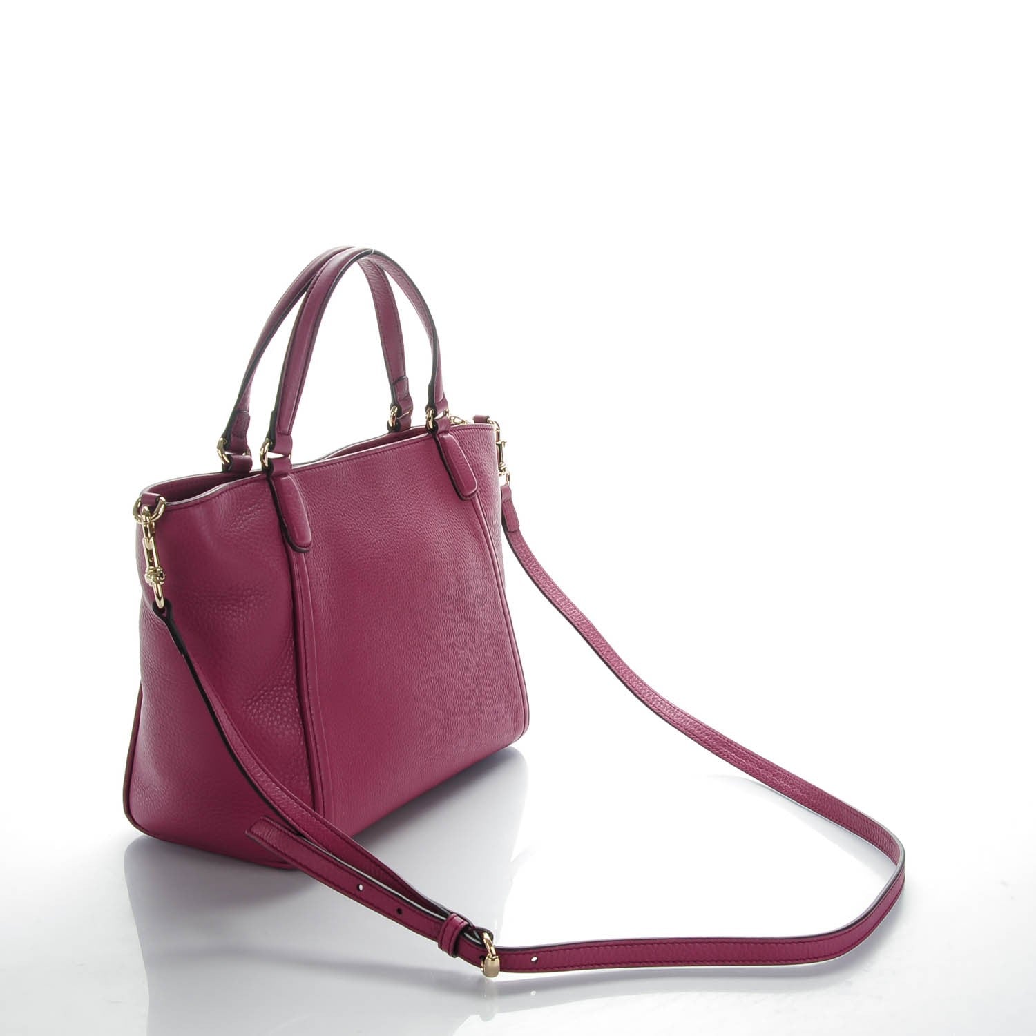 Gucci Pebbled Calfskin Small Soho Top Handle Bag Peonia Flower 3 of 7