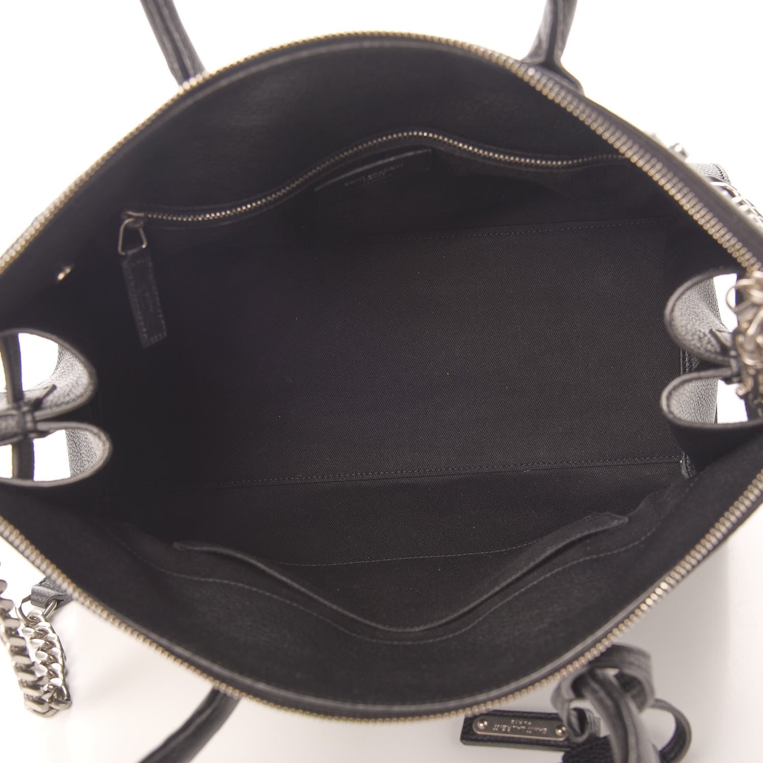 Saint Laurent Grained Calfskin Small Supple Sac De Jour Duffle Black 4 of 10