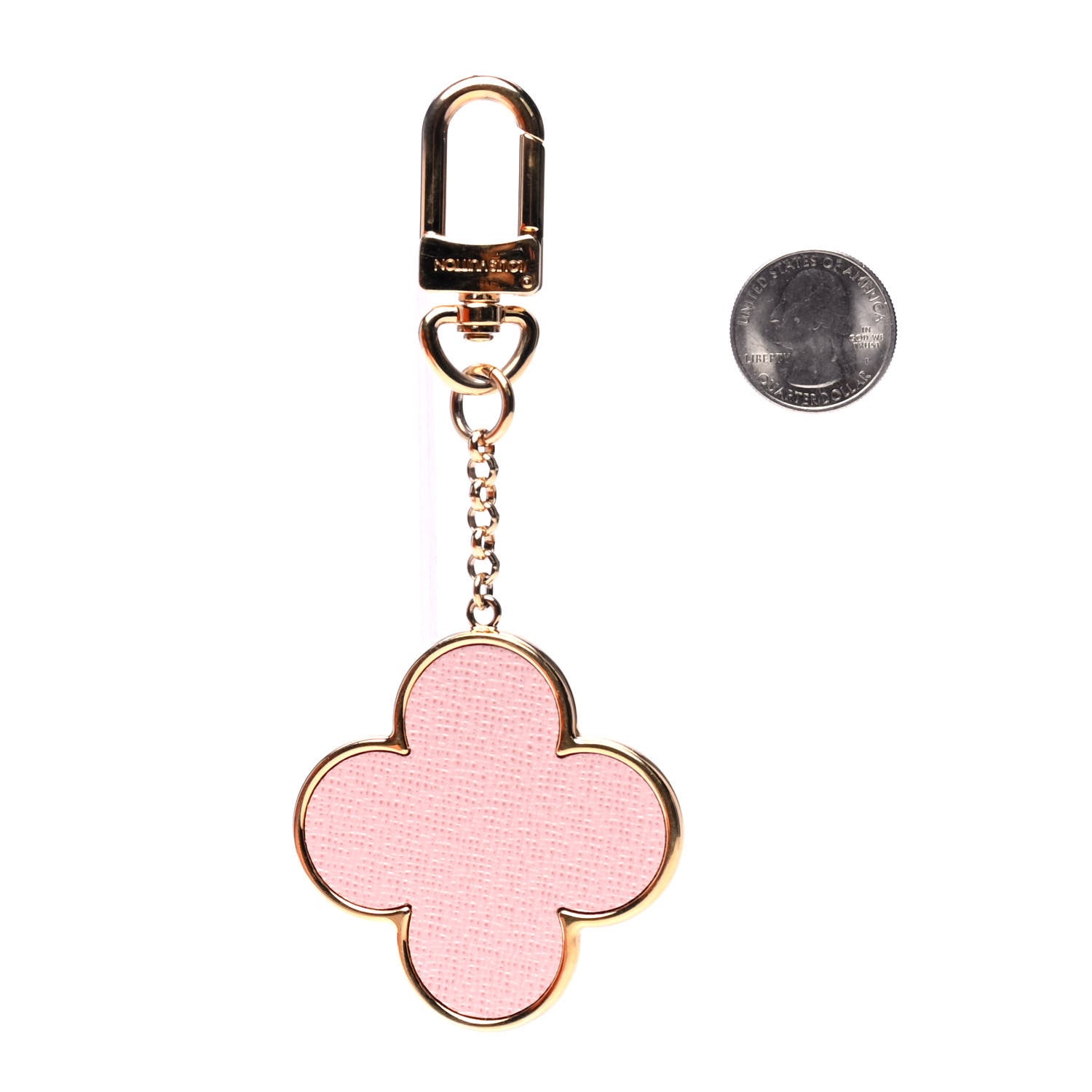 Louis Vuitton Metal Monogram Into The Flower Bag Charm Key Holder 2 of 5