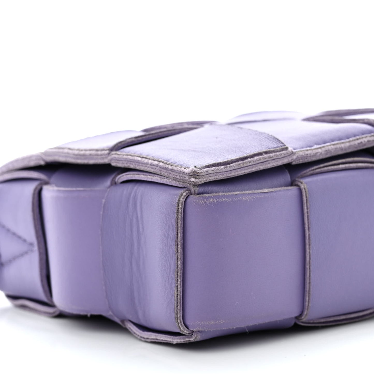 Lambskin Intreccio Cassette Crossbody Bag Wisteria