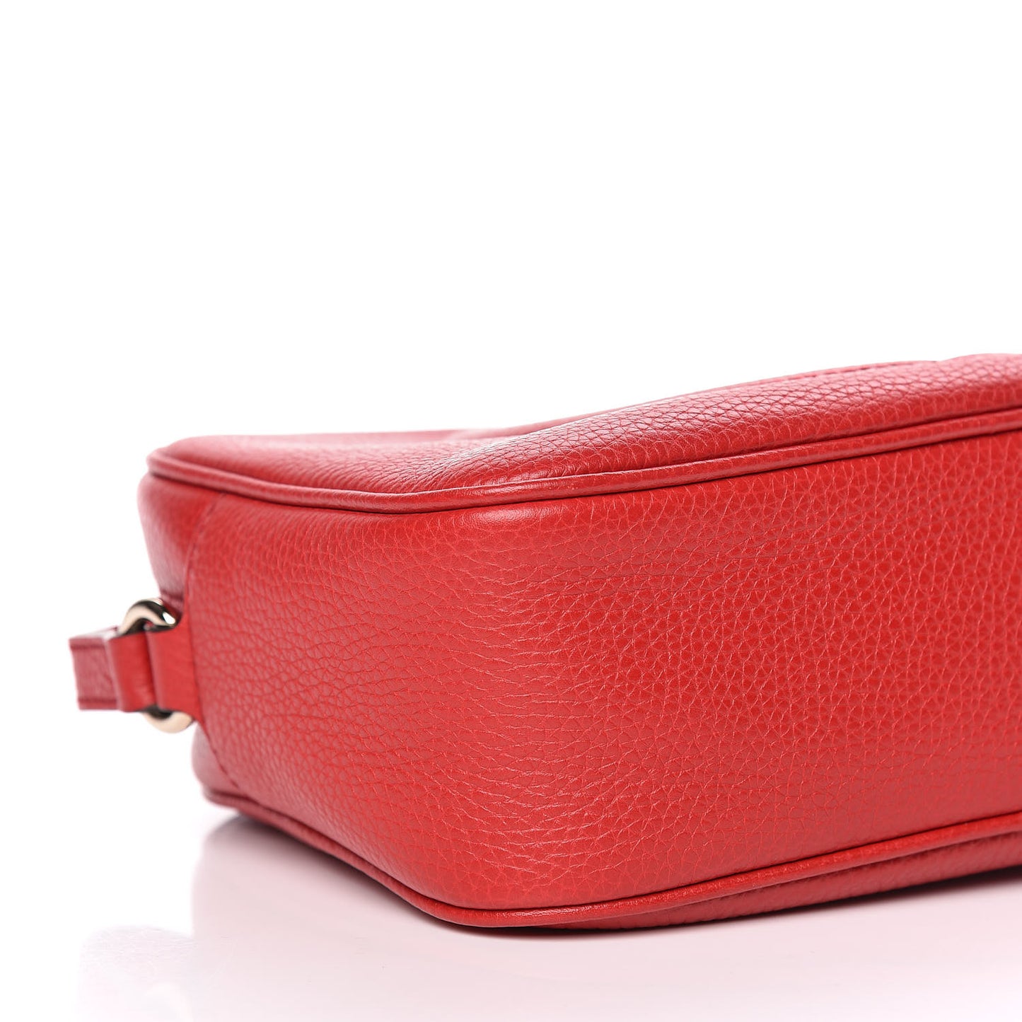 Pebbled Calfskin Small Soho Disco Bag Tabasco Red