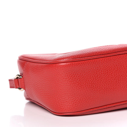 Gucci Pebbled Calfskin Small Soho Disco Bag Tabasco Red 5 of 10