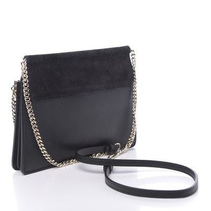 Chloe Calfskin Suede Mini Chain Faye Shoulder Bag Black 3 of 9