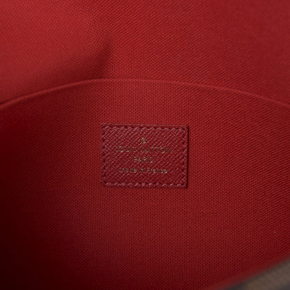 Louis Vuitton Damier Ebene Pochette Felicie Chain Wallet 9 of 18