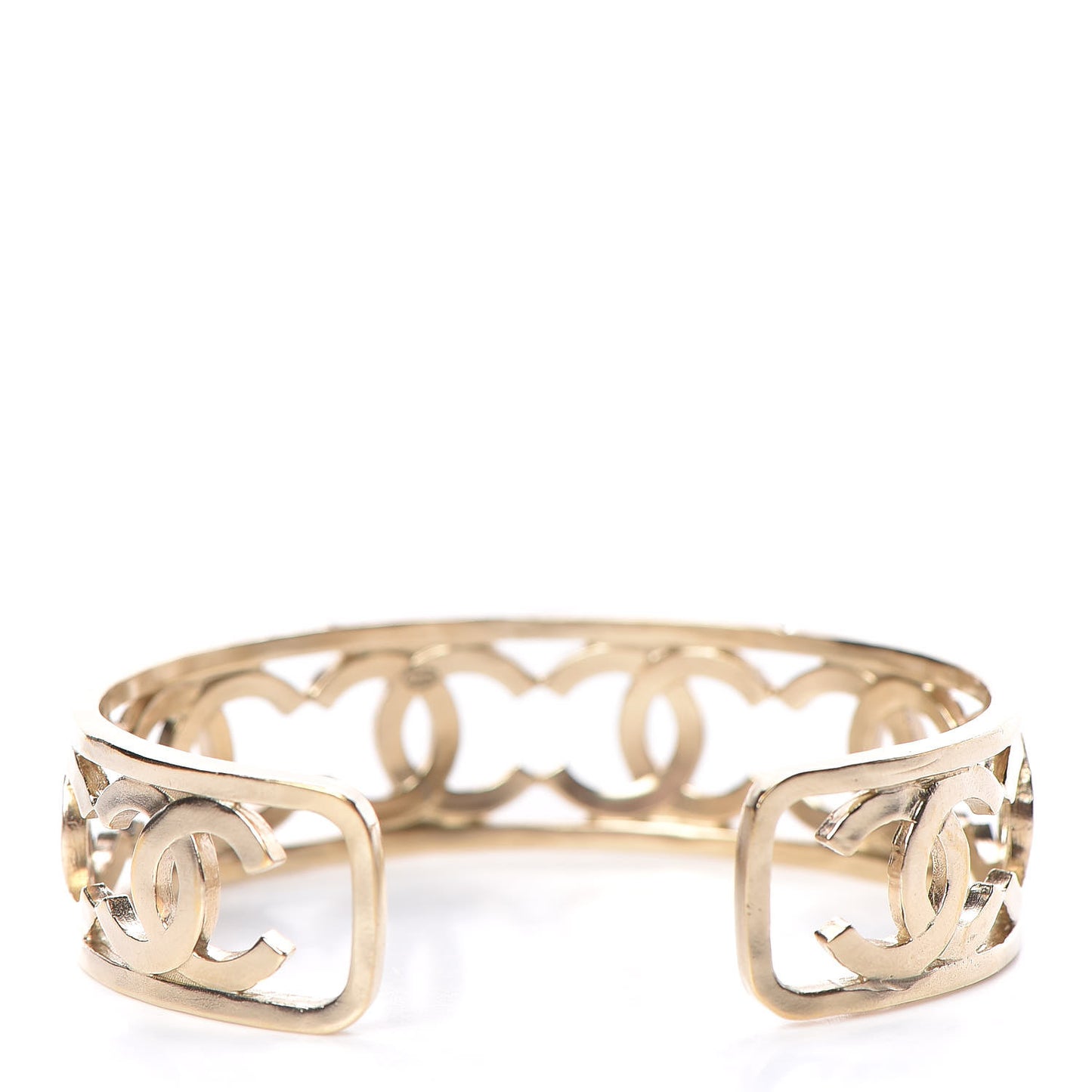 Metal Logo CC Cuff Gold