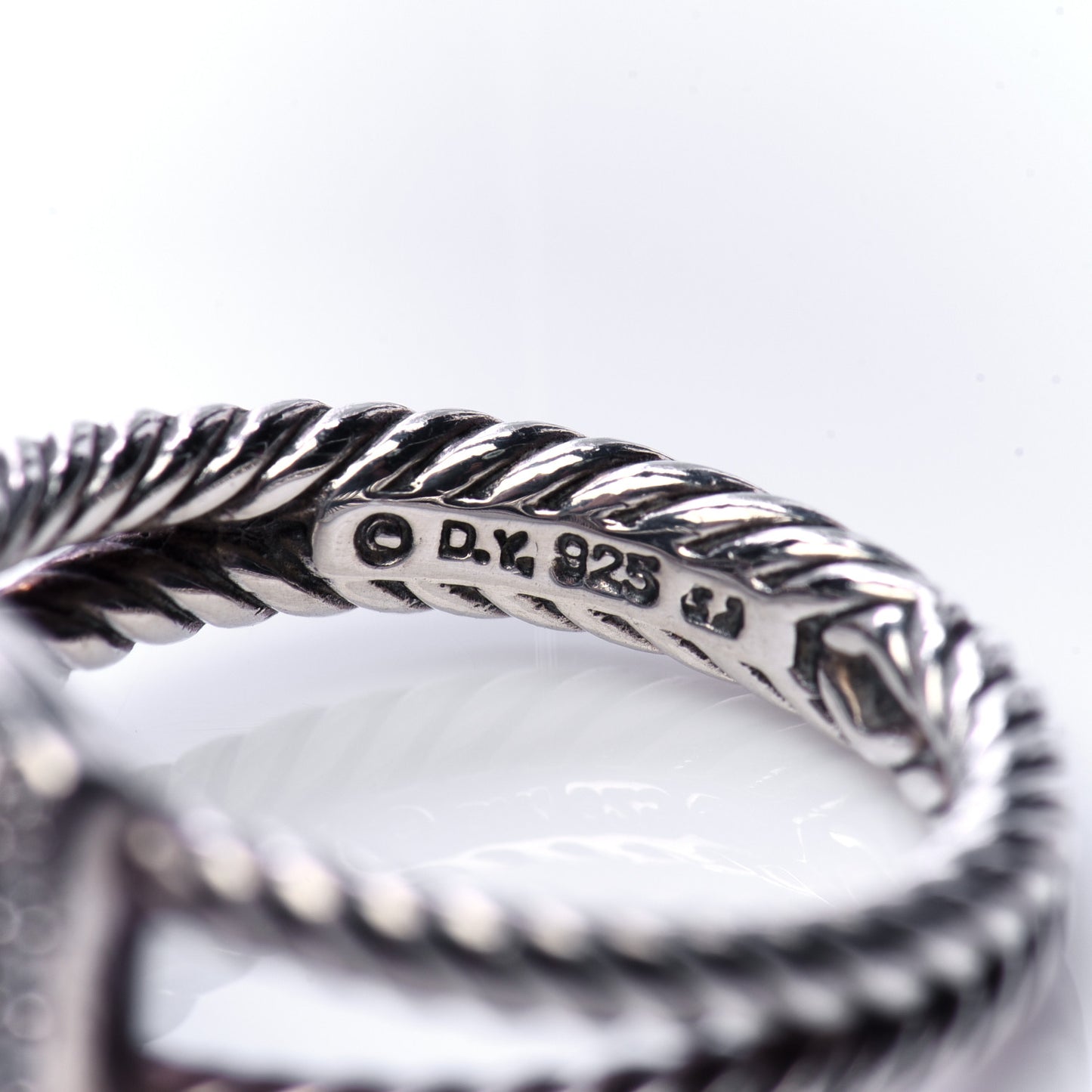 Sterling Silver Diamond Black Onyx 7mm Petite Albion Ring 57 8